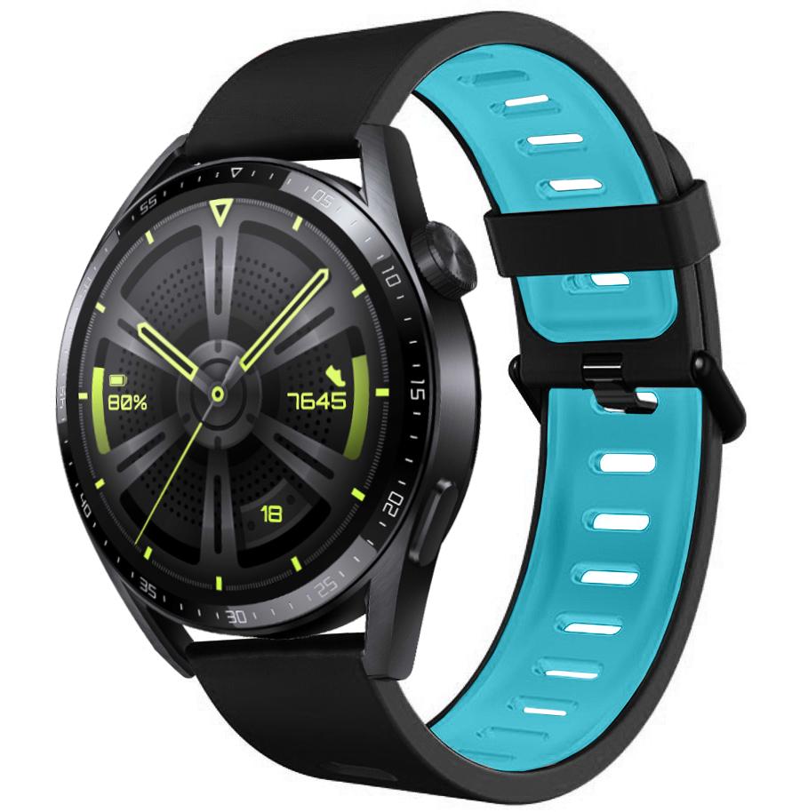 Ремешок Traf для Huawei Watch GT3 46 мм Black/Blue (26141-43)