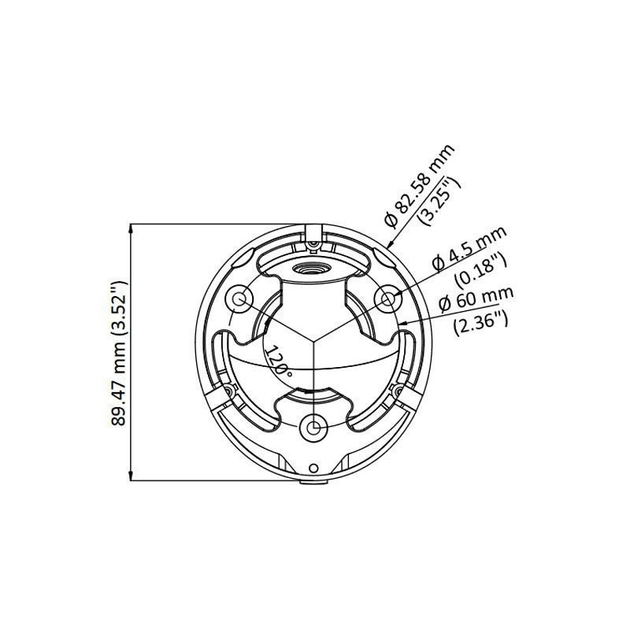 Відеокамера Hikvision DS-2CE76D3T-ITMF Turbo HD-TVI 2 Мп 2.8 мм (23055165) - фото 6