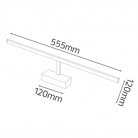 Світильник настінний для дзеркал STANDART LED 12W 4200K IP20 (s617011) - фото 2