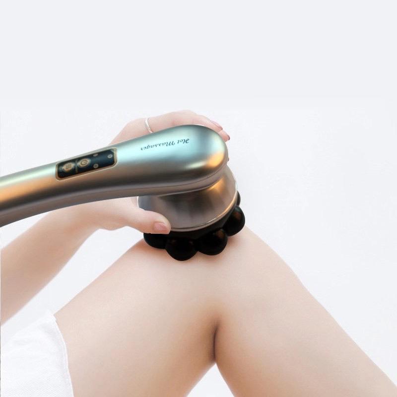 Вібромасажер інфрачервоний Magnetic Heat Massager магнітний Сірий - фото 4
