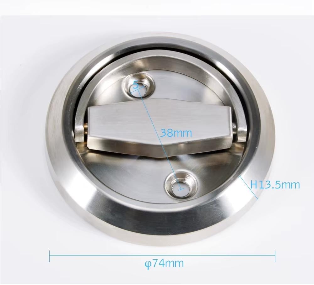 Дверная ручка скрытая утопленная серьга из нержавеющей стали для сейфов/раздвижной двери/мебели (26526644) - фото 3