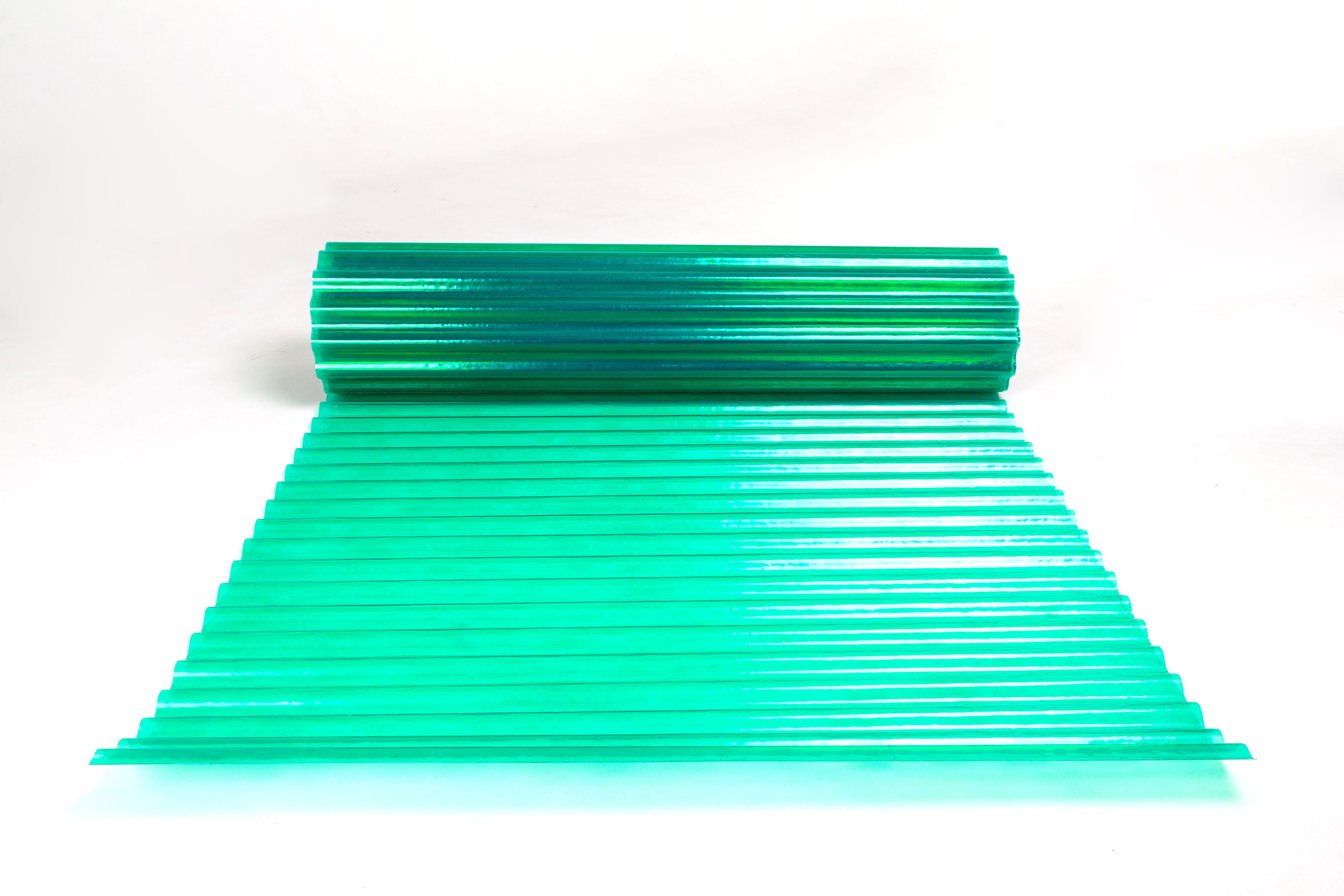 Шифер в рулонах пластиковый гофрированный PolyRoll "Усиленный" 2 м Зеленый - фото 7