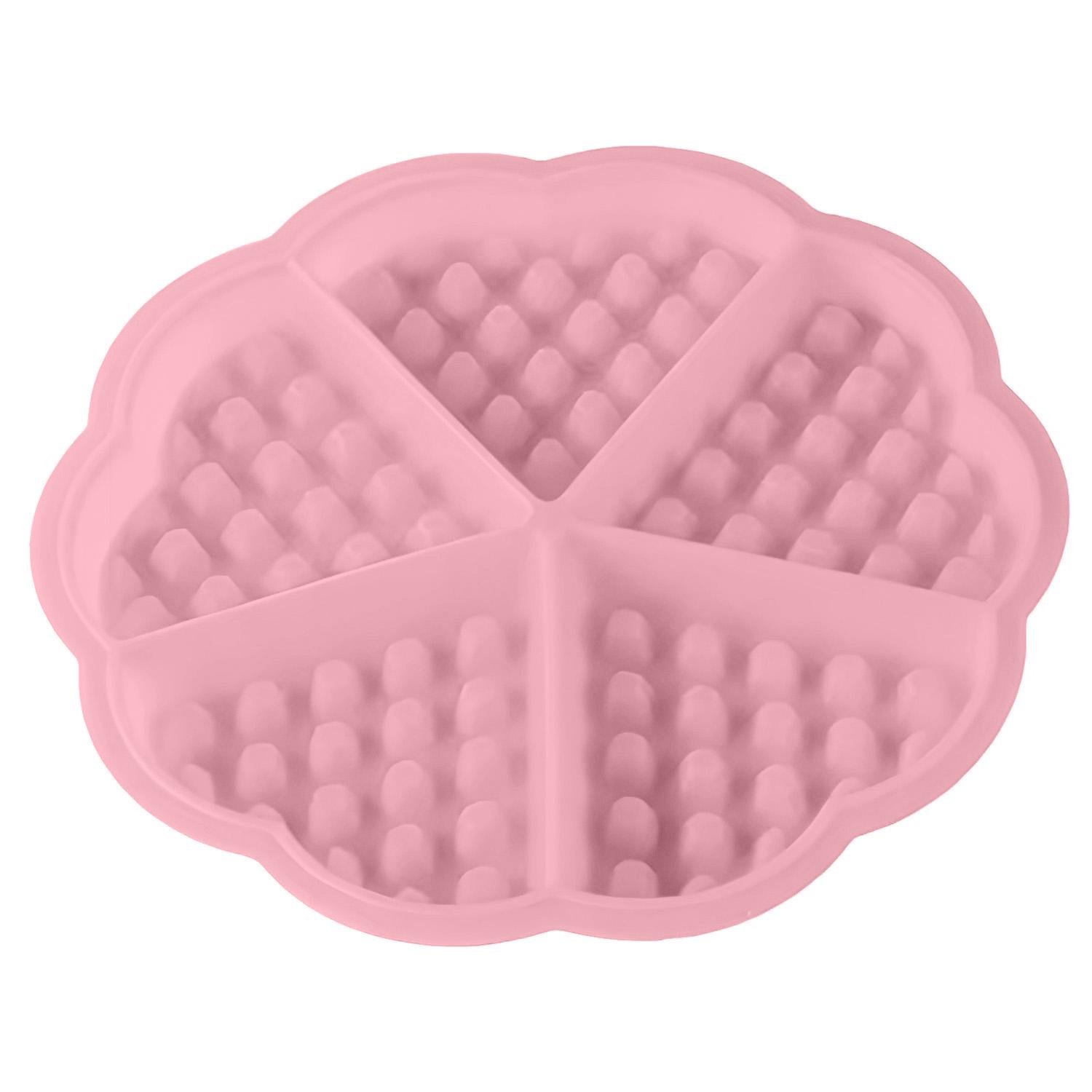 Форма для випікання вафель Серце 18х18х1,5 см Рожевий (2174832857) - фото 1