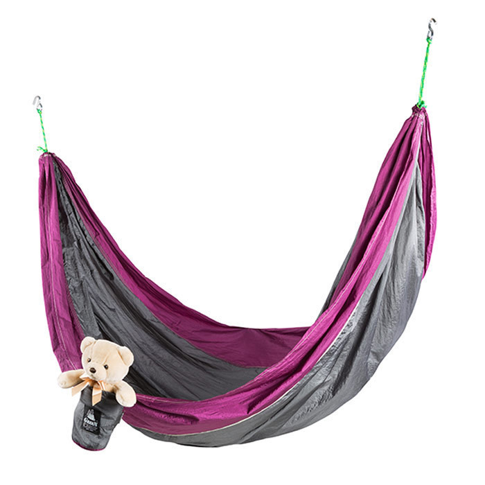 Гамак туристический подвесной GreenCamp VOYAGE до 180 кг Серо-вишневый (GC-GK6WS) - фото 2 Гамак туристический подвесной GreenCamp VOYAGE до 180 кг Серо-вишневый (GC-GK6WS) - фото 2