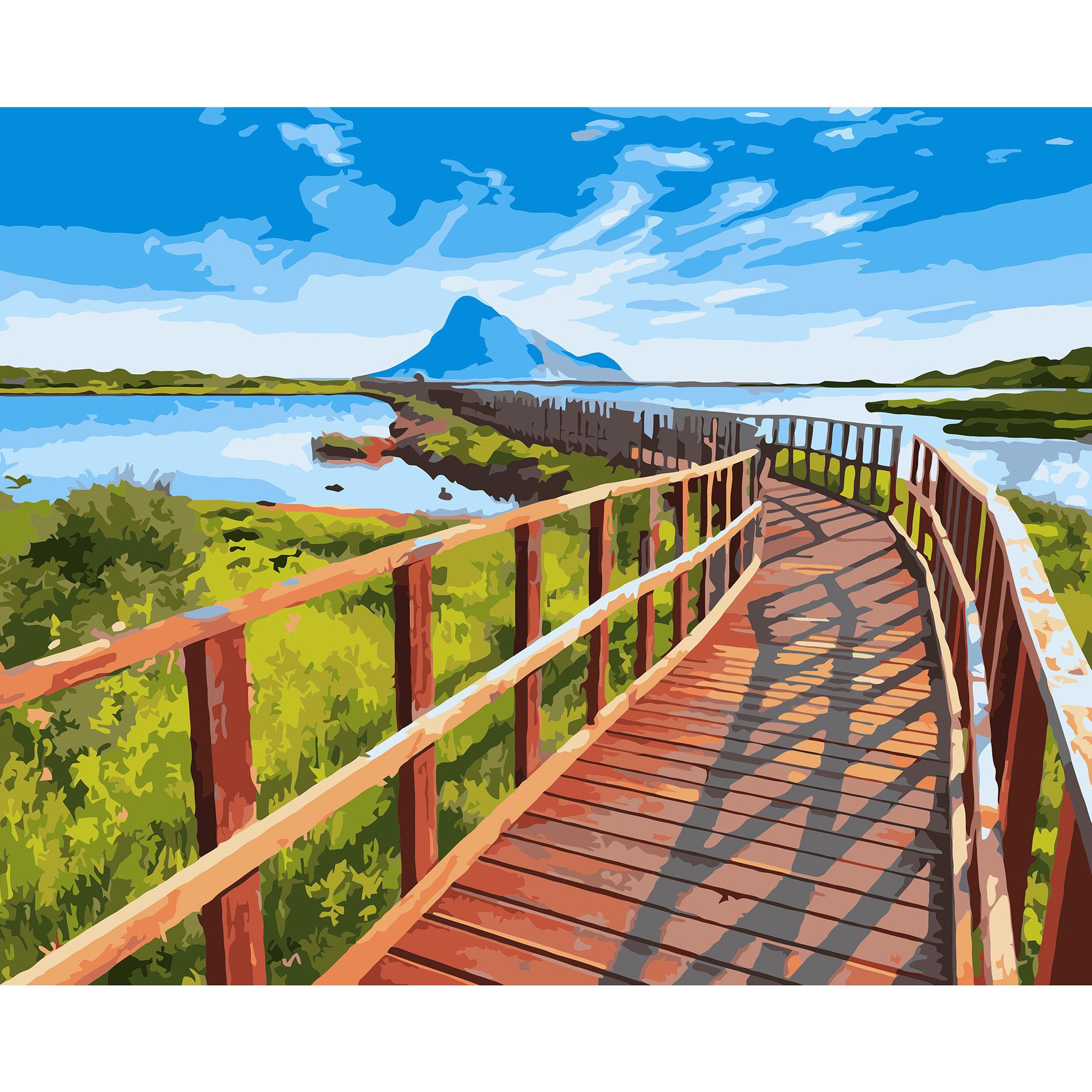 Картина по номерам Strateg Мост вверх 40x50 см (VA-3209)