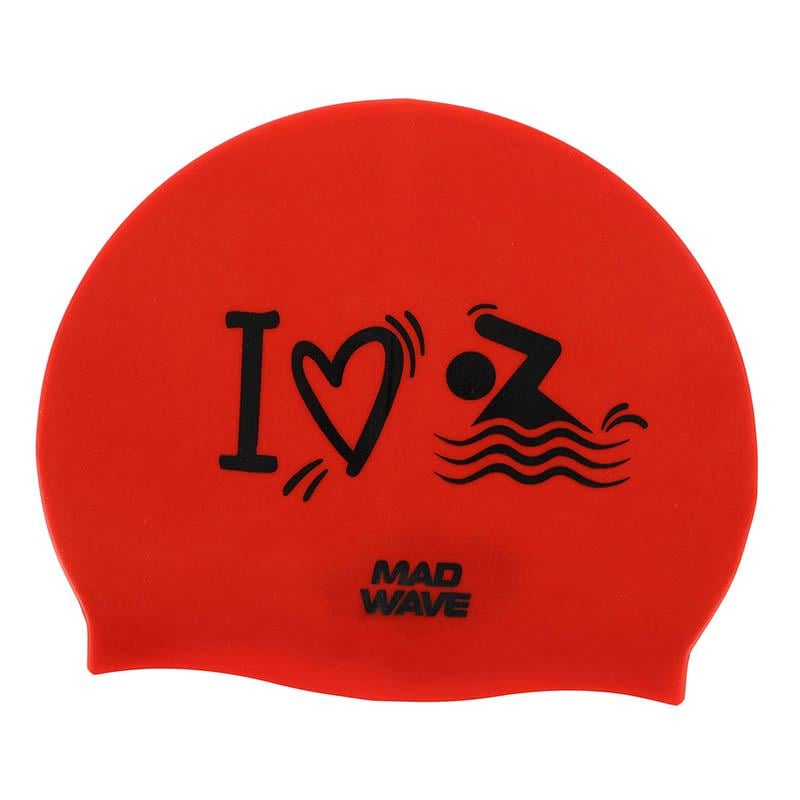 Шапочка для плавания Mad Wave для взрослых Love Swimmimg M055320 Красный (60444251) Шапочка для плавания Mad Wave для взрослых Love Swimmimg M055320 Красный (60444251)
