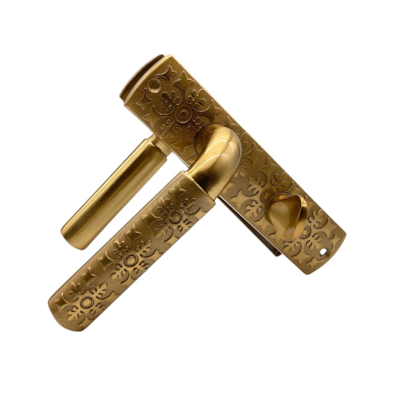 Ручка для межкомнатных дверей Ozen Istambul Lux WC под защелку 62 мм Albirfin (310018)