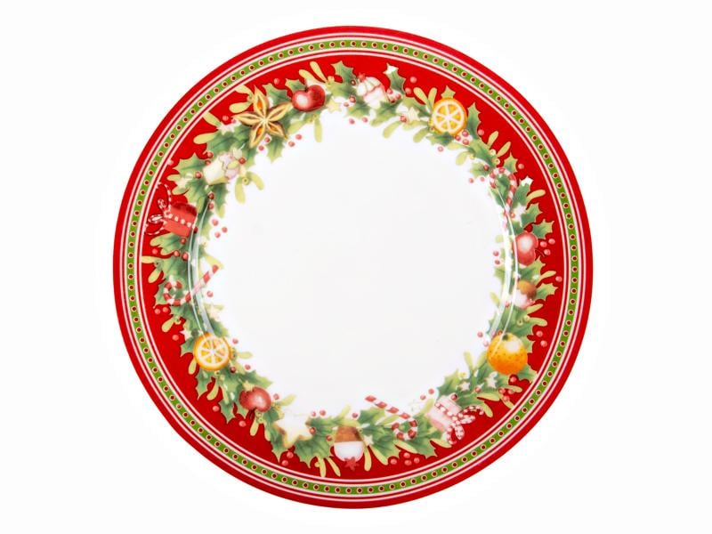 Тарелка фарфоровая Lefard Christmas Collection 21 см (986-123)