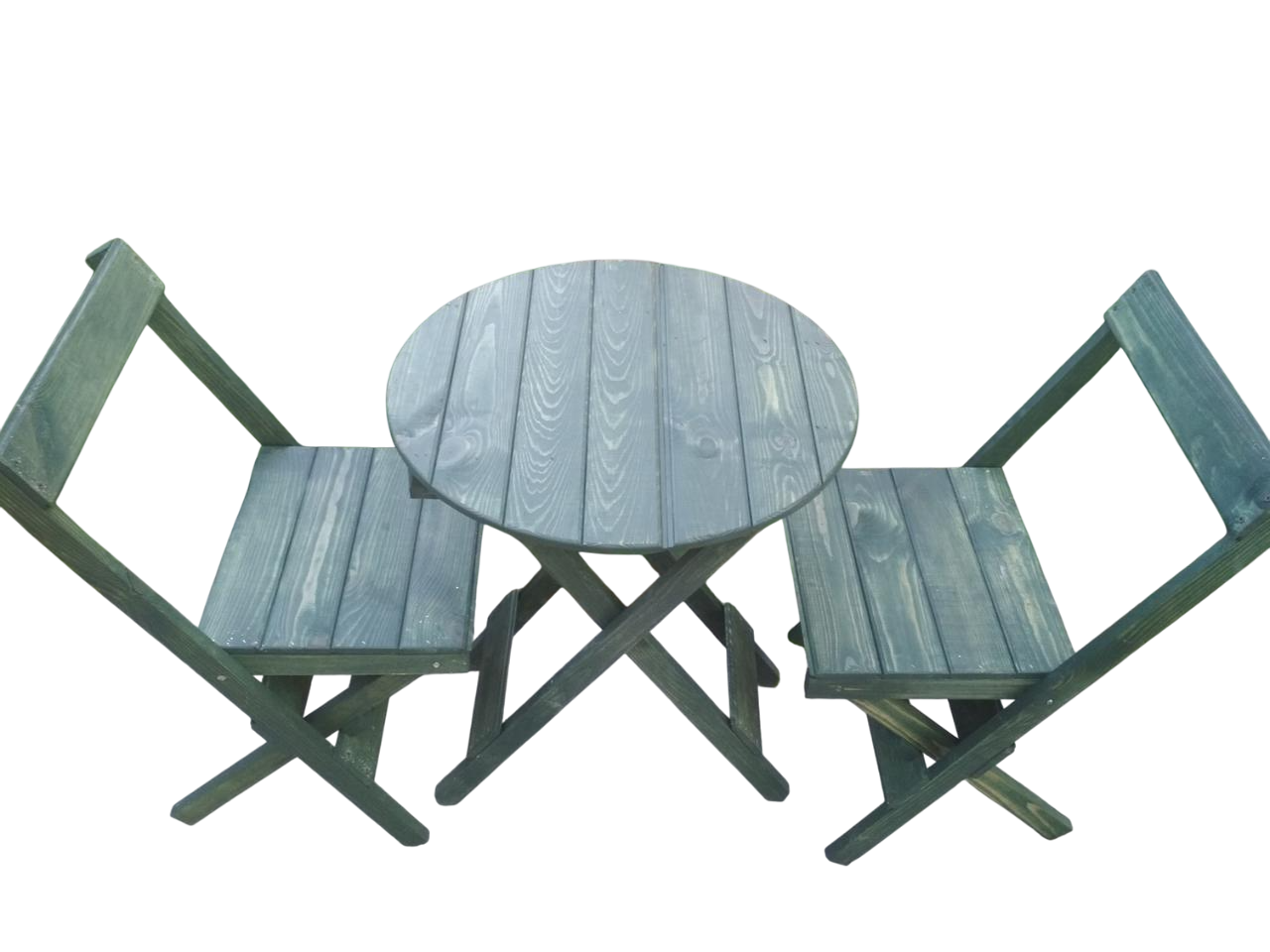 Комплект мебели деревянный стол со стульями 2 шт. из сосны (25442157)