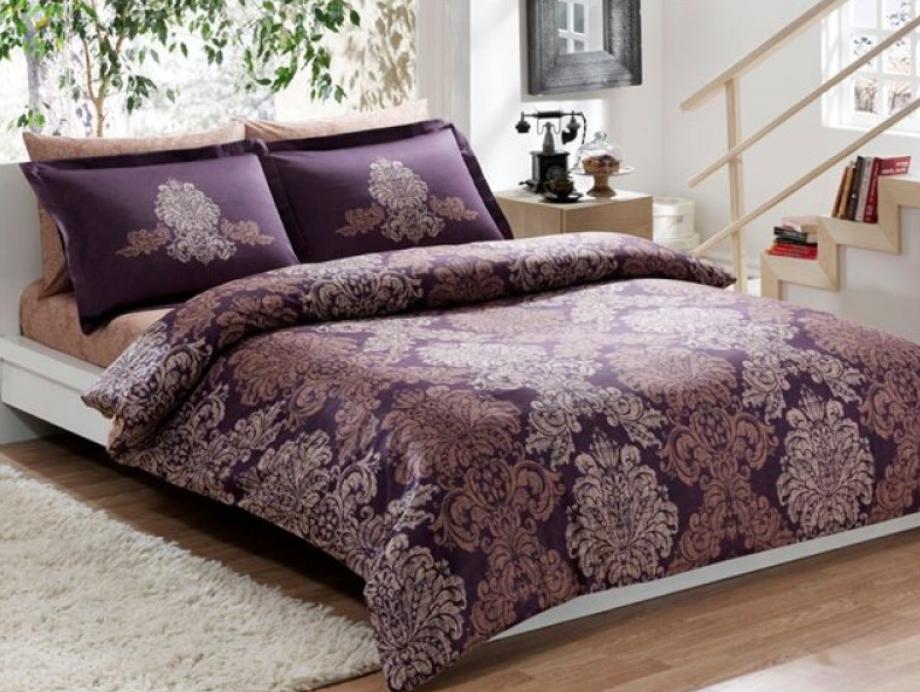 Постільна білизна TАС pavona-mor Сатин делюкс Євро Бузковий