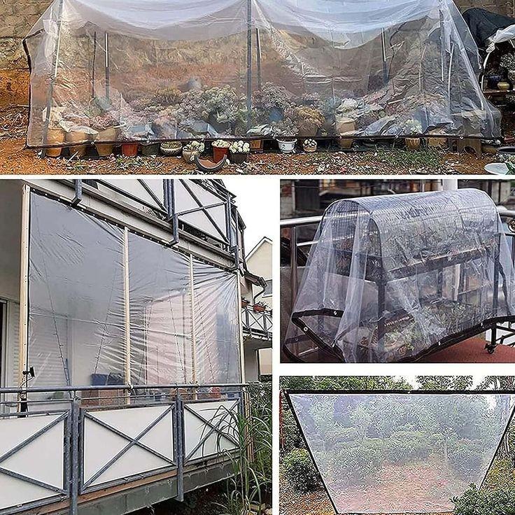 Тент ПВХ с люверсами 3х3 м Прозрачный (ПВХ-3х3) - фото 3 Тент ПВХ с люверсами 3х3 м Прозрачный (ПВХ-3х3) - фото 3