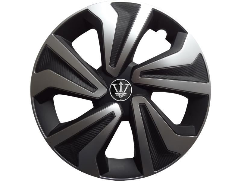 Колпаки колесные Evo Kango 16" 4 шт. Серебристо-черный (DO CFWK-1SL-16)