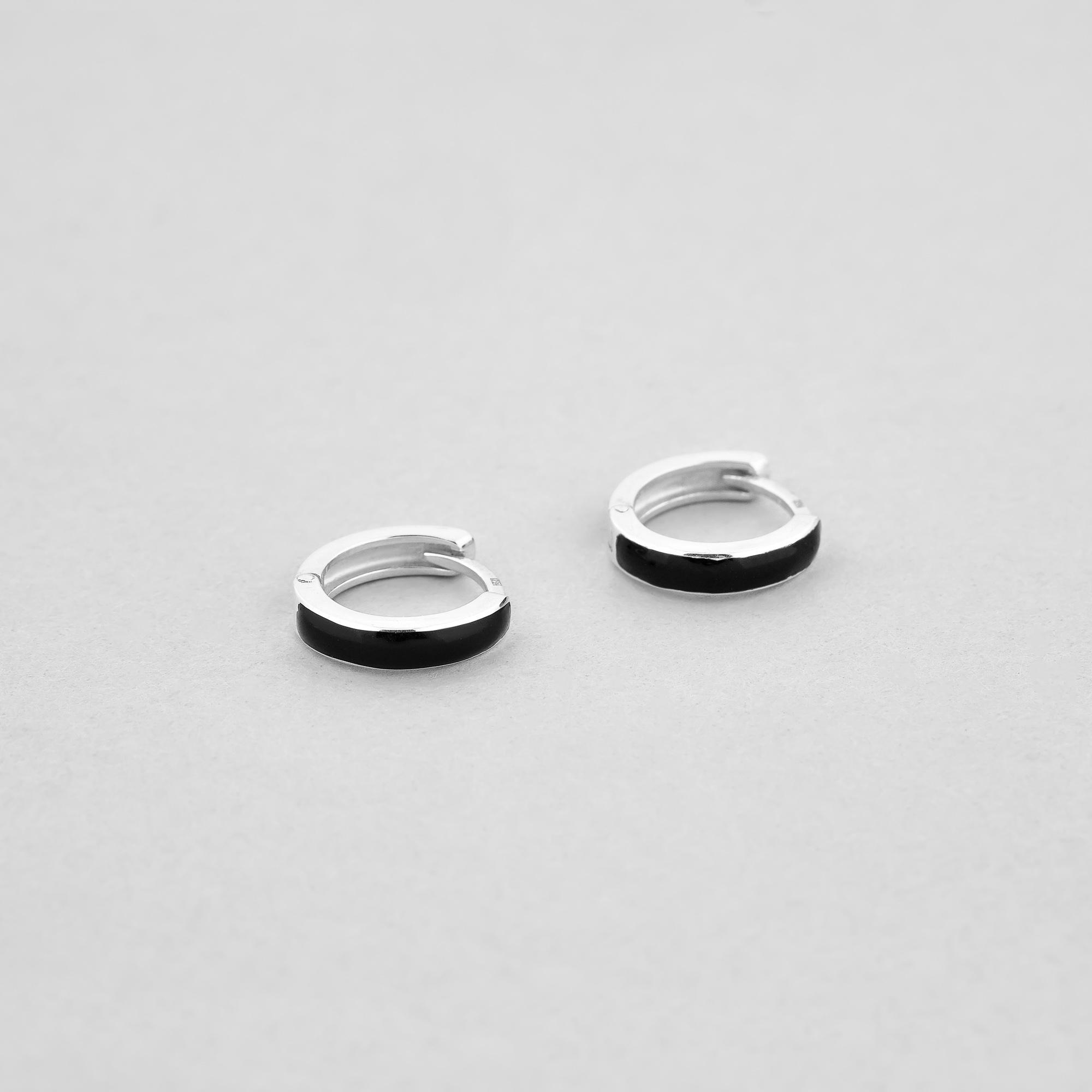 Серебряные серьги Minimal Южное сияние (9969)