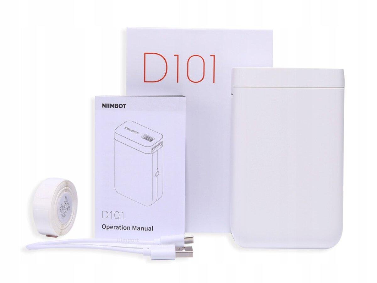 Термопринтер етикеток/стікерів NIIMBOT D101 Bluetooth портативний 1500 mAh White (A1A88628624) - фото 8