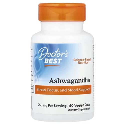 Ашваганда Doctor's Best Ashwagandha with Sensoril 125 мг 60 Caps (DRB-00304)