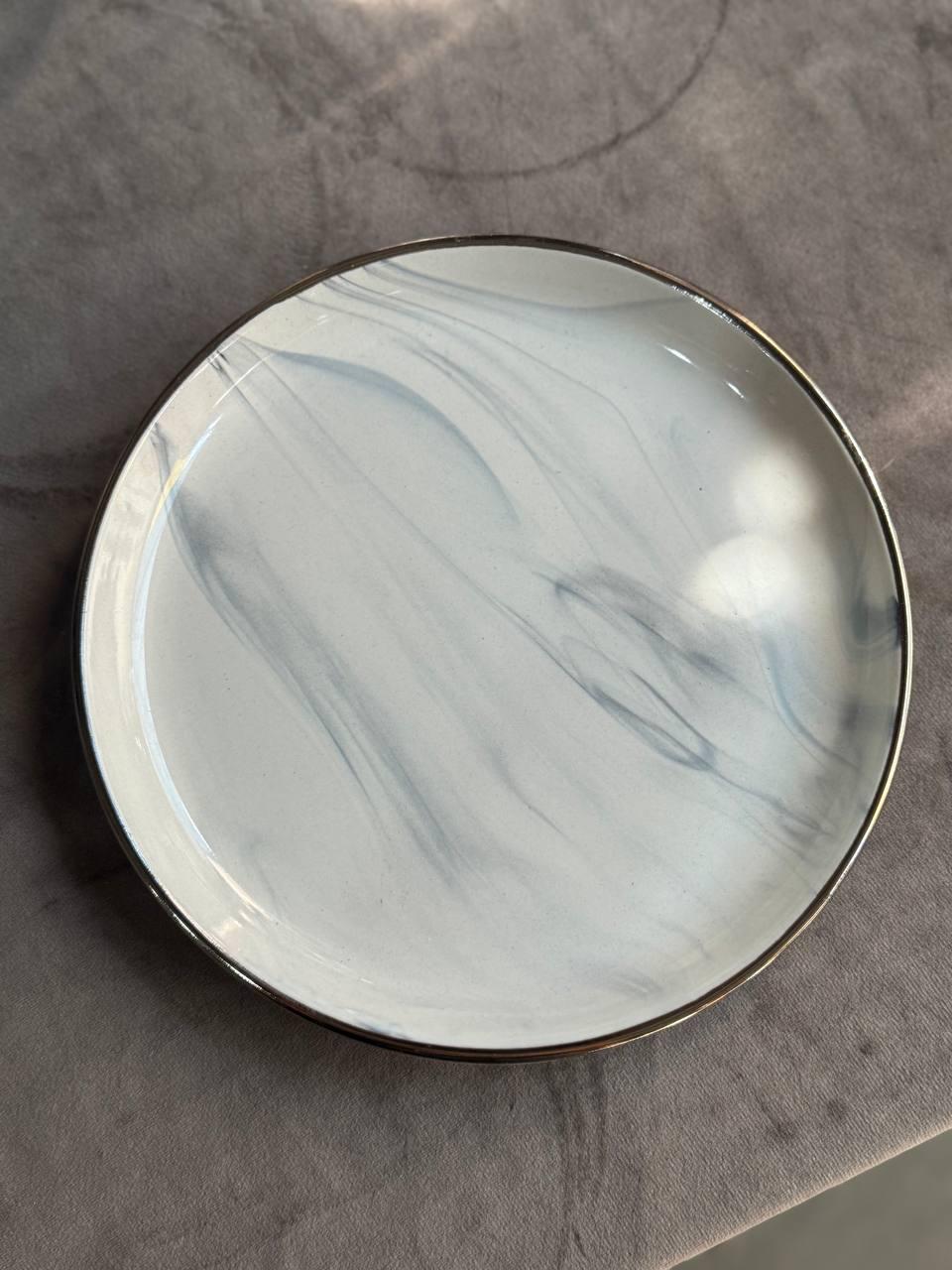 Тарілка обідня YIWU HP-19-35-2 керамічна 27 см Білий (HP-19-35-2)