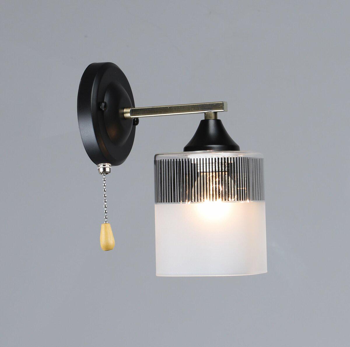 Світильник настінний Light House SRS-20396/1W AB/BK Чорний/Бронза