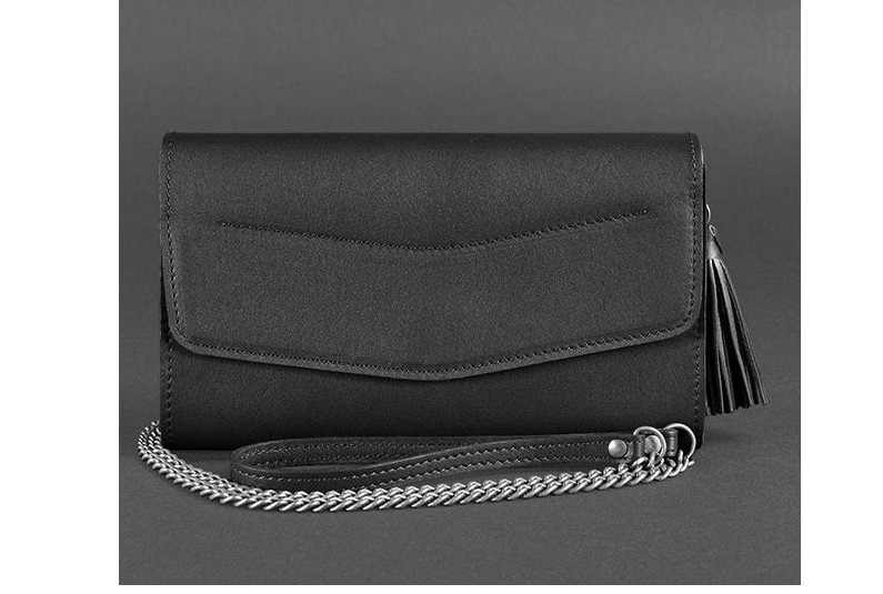 Жіноча сумка шкіряна Еліс Чорний (A-026181)