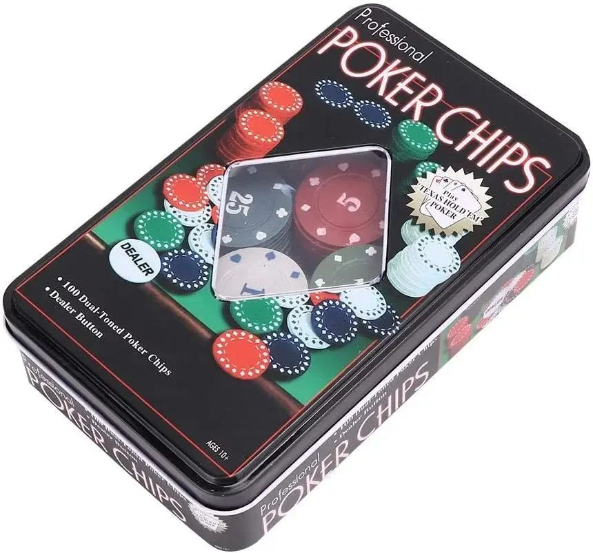 Набір для гри в покер на 100 фішек (327) - фото 1