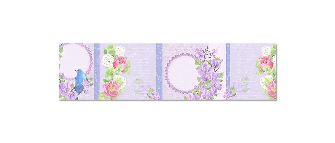 Наліпка вінілова 3D Zatarga Сині птахи 650х2500 мм (1274515546)