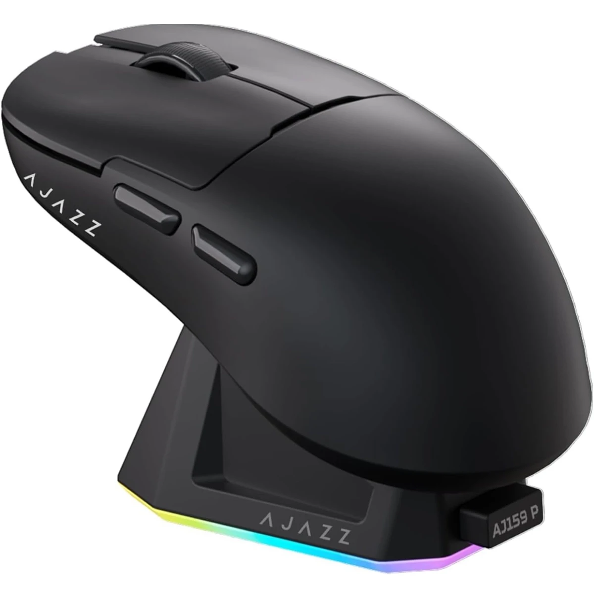 Компьютерная мышка Ajazz AJ159P PAW3395 2.4G 26000 DPI RGB Black (24733496)