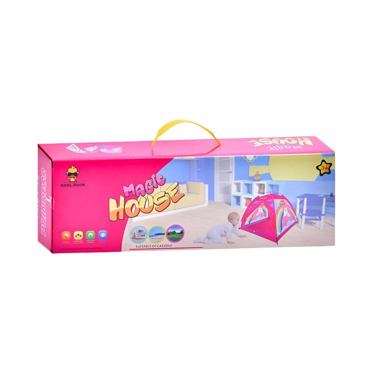 Детская игровая палатка-домик MR 1117 118х118х90 см Розовый - фото 2 Детская игровая палатка-домик MR 1117 118х118х90 см Розовый - фото 2