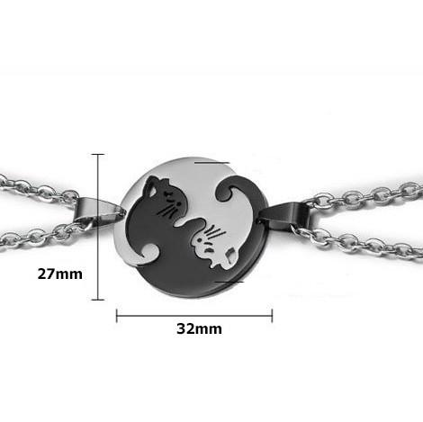 Кулони Інь Янь для друзів із роздільними ланцюжками - фото 5