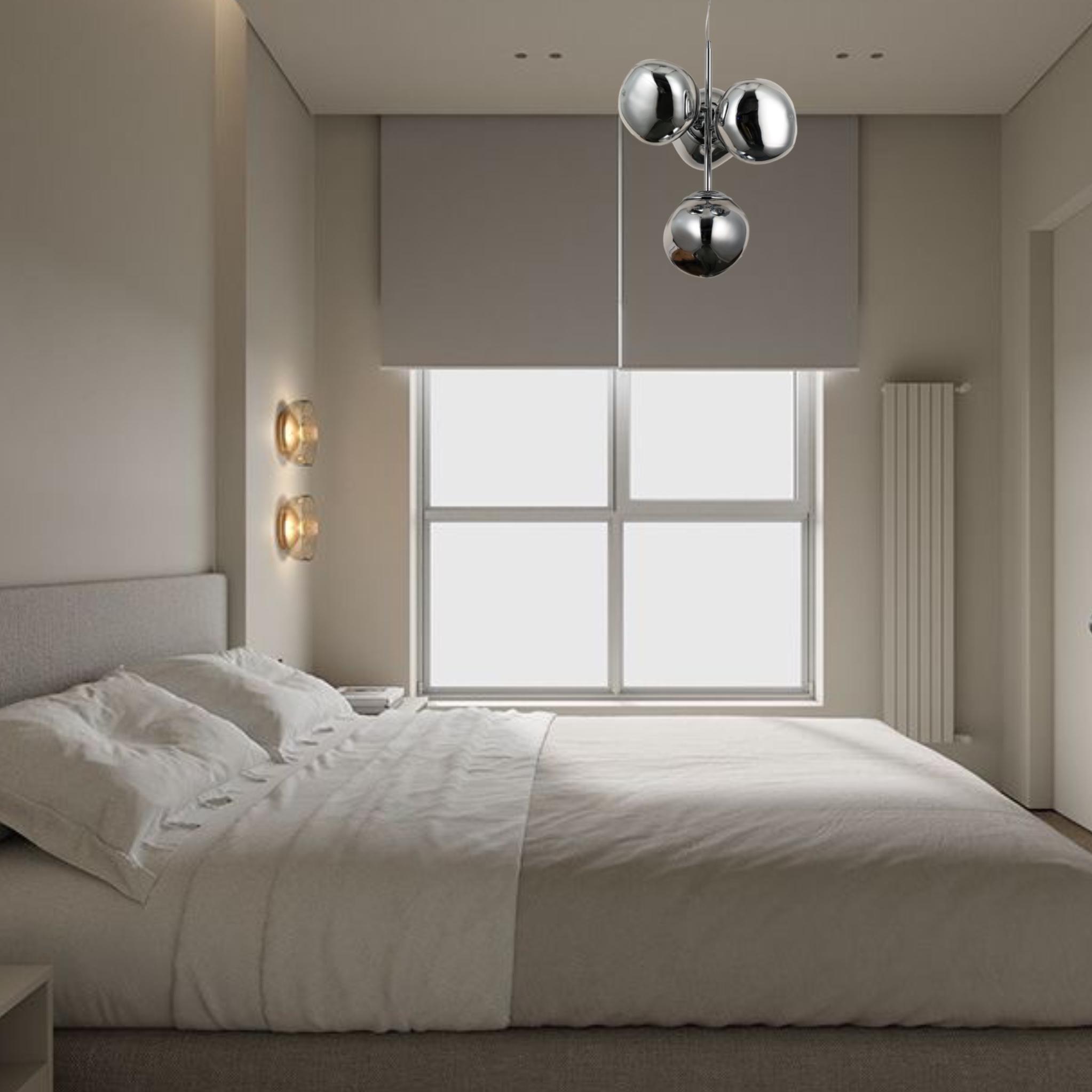 Люстра дизайнерська Melt з плафонами 18 см Срібний (93-CH01-4) - фото 2