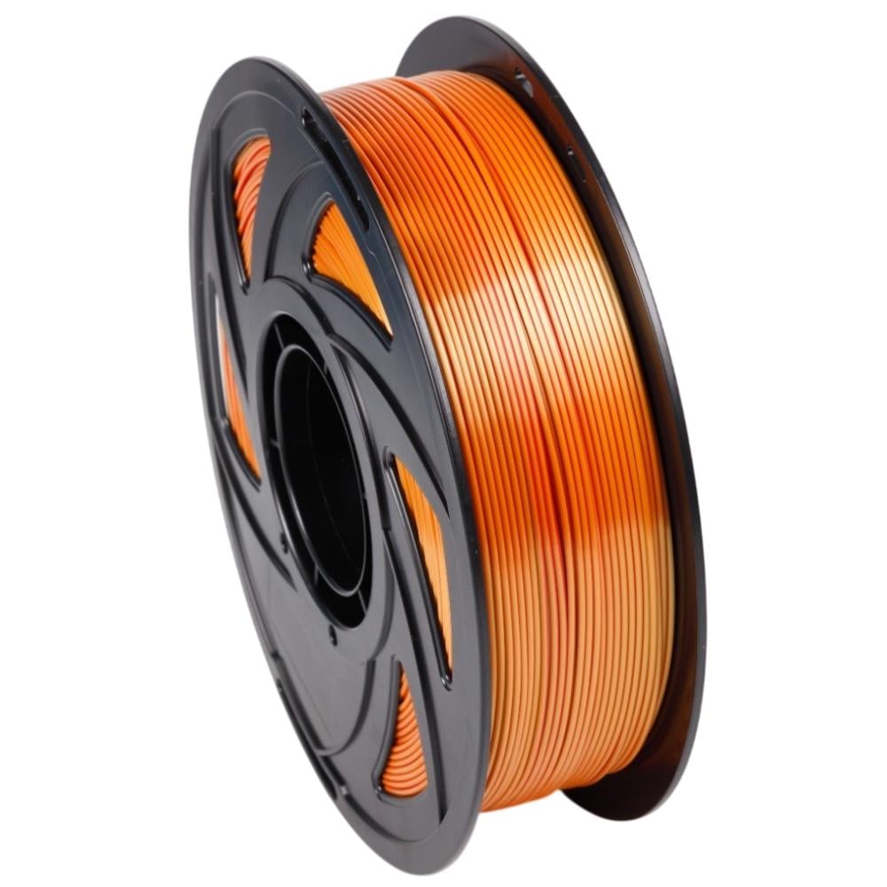 Пластик UA3D PLA Silk Dual Color 1,75 мм 1 кг Червоний/Золотистий