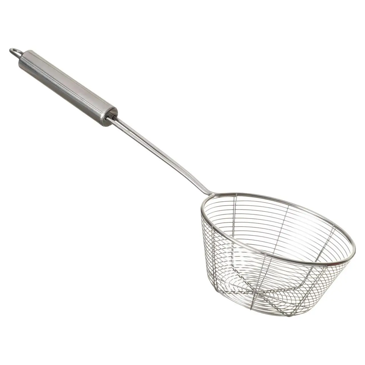 Друшляк-сітка для фритюру з нержавіючої сталі з довгою ручкою 42 см (19035)