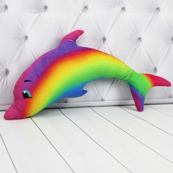 Мягкая игрушка Копица Дельфин Радуга 50 см (00306-7)