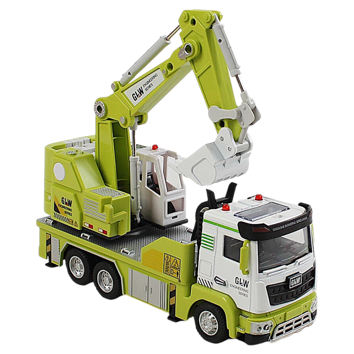 Машинка металопластикова TK Union Group Спецтехніка TK-42800/36 Автомобіль Екскаватор у коробці (113611)