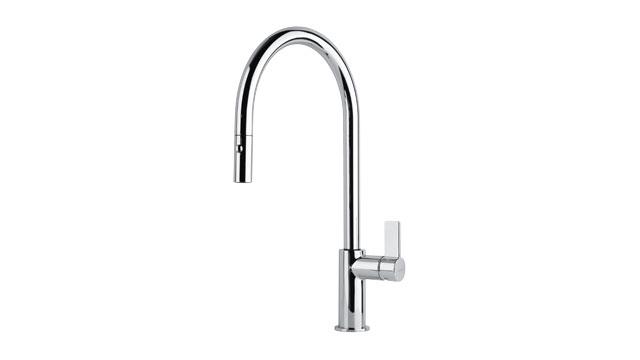 Кухонный смеситель Franke AMBIENT с выдвижным изливом и функцией душа Хром (115.0265.999) Кухонный смеситель Franke AMBIENT с выдвижным изливом и функцией душа Хром (115.0265.999)
