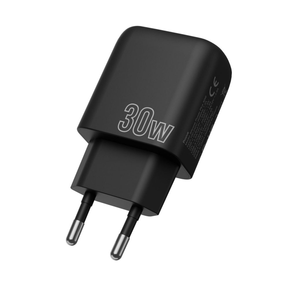 Зарядное устройство Proove Silicone Power Plus 30W Type-C/USB Black - фото 3