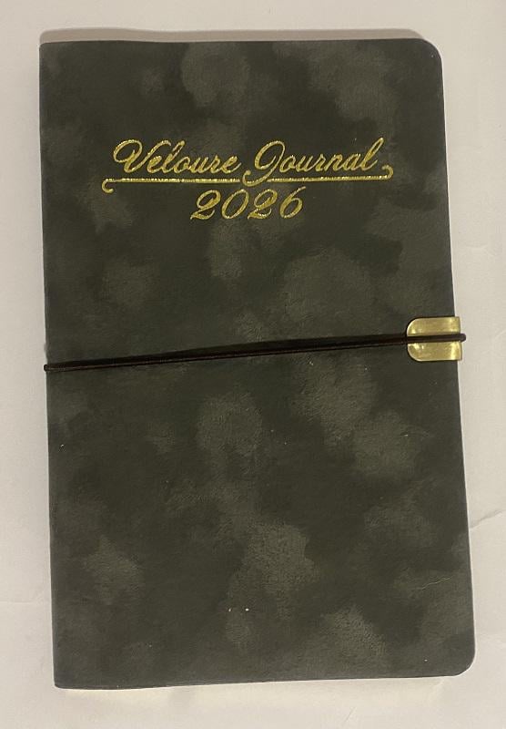 Щотижневик датований на 2026 р. VELOUR A5 штучна шкіра Сірий (BM.2710-09)