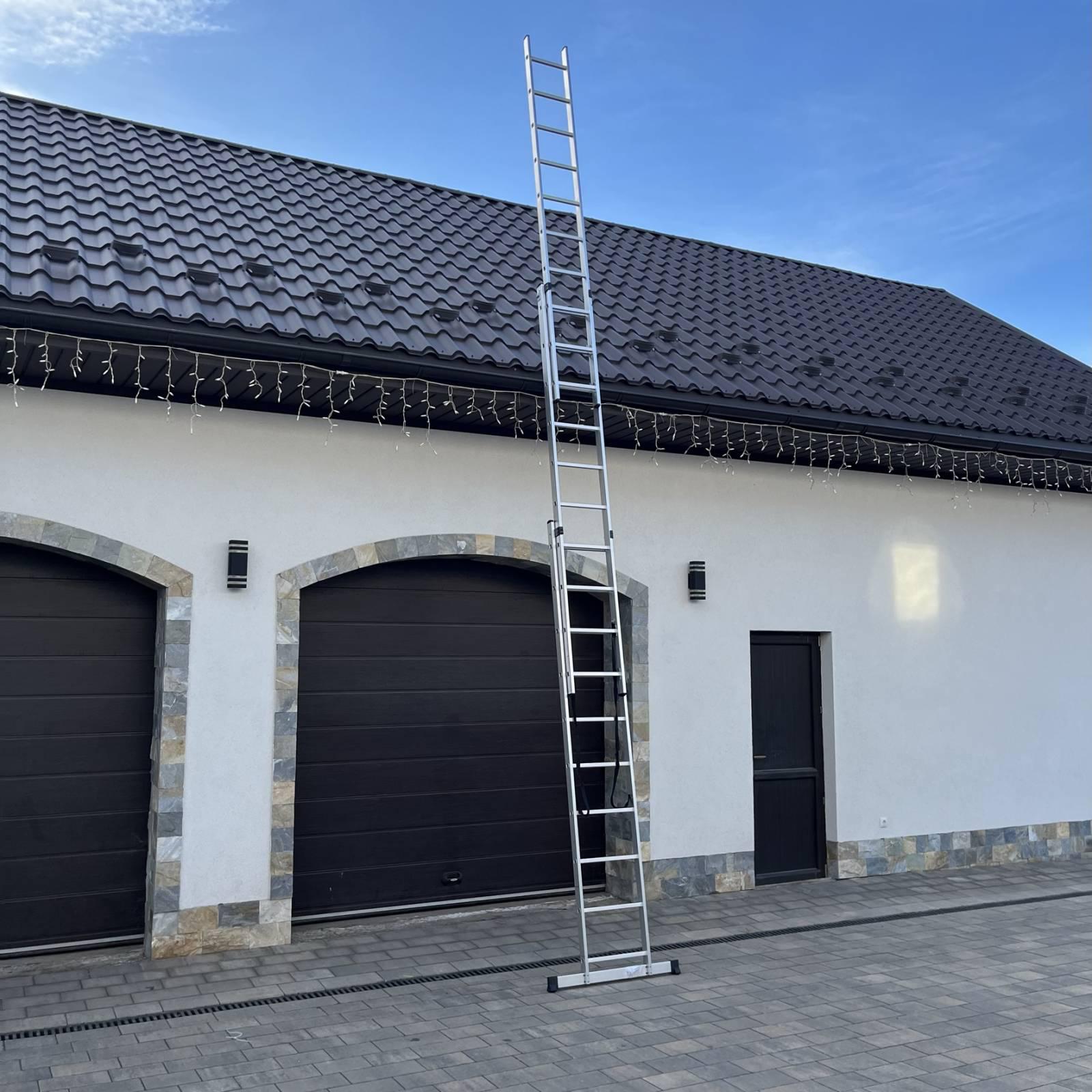 Драбина алюмінієва Higher універсальна розкладна 3х10 (10174481) - фото 4 Драбина алюмінієва Higher універсальна розкладна 3х10 (10174481) - фото 4