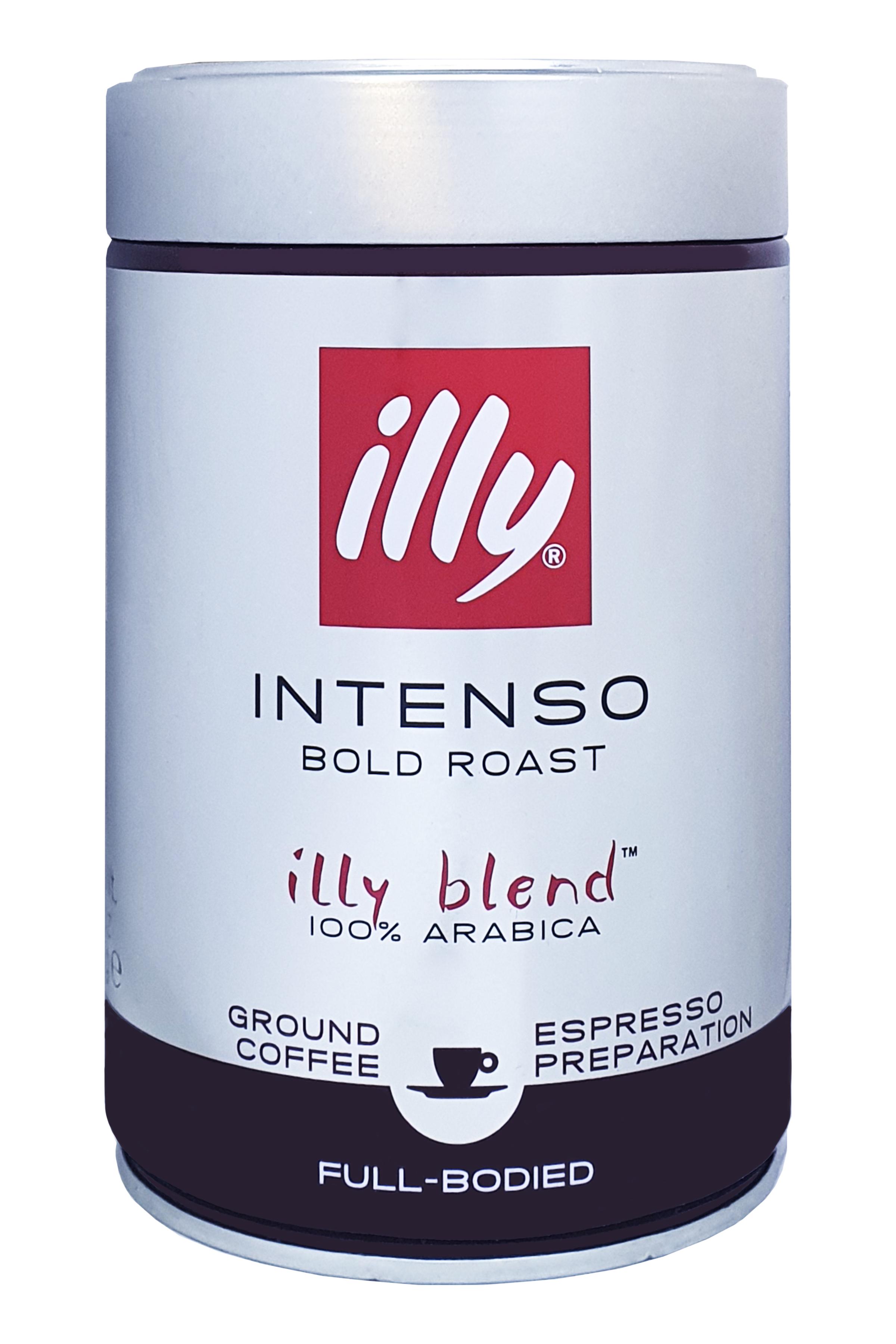 Кава illy Intenso 100% Arabica мелена 250 г у металевій банці (54191)