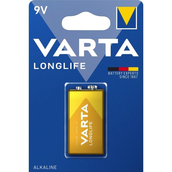 Батарейки Varta Longlife 6LR61 BLI 1 Alkaline 1 шт. (525423)