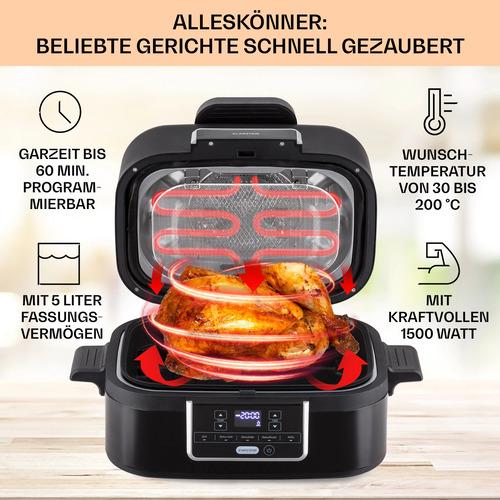 Фритюрница KLARSTEIN Combo Air Grill 1500 Вт 5 програм - фото 7