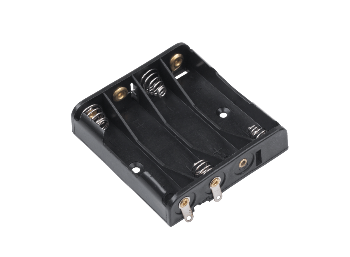 Держатель для 4 батареек типа АА плоский (GNI 0051)