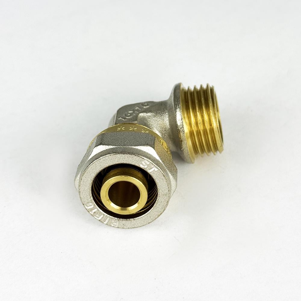 Кут із зовнішнім різьбленням з проточкою SANTAN 16х1/2" (43381) - фото 2 Кут із зовнішнім різьбленням з проточкою SANTAN 16х1/2" (43381) - фото 2