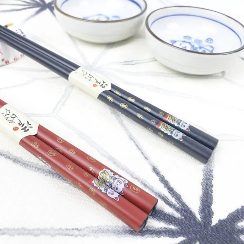 Набор палочек для суши Манеки-неко соусницы/подставка - фото 3 Набор палочек для суши Манеки-неко соусницы/подставка - фото 3