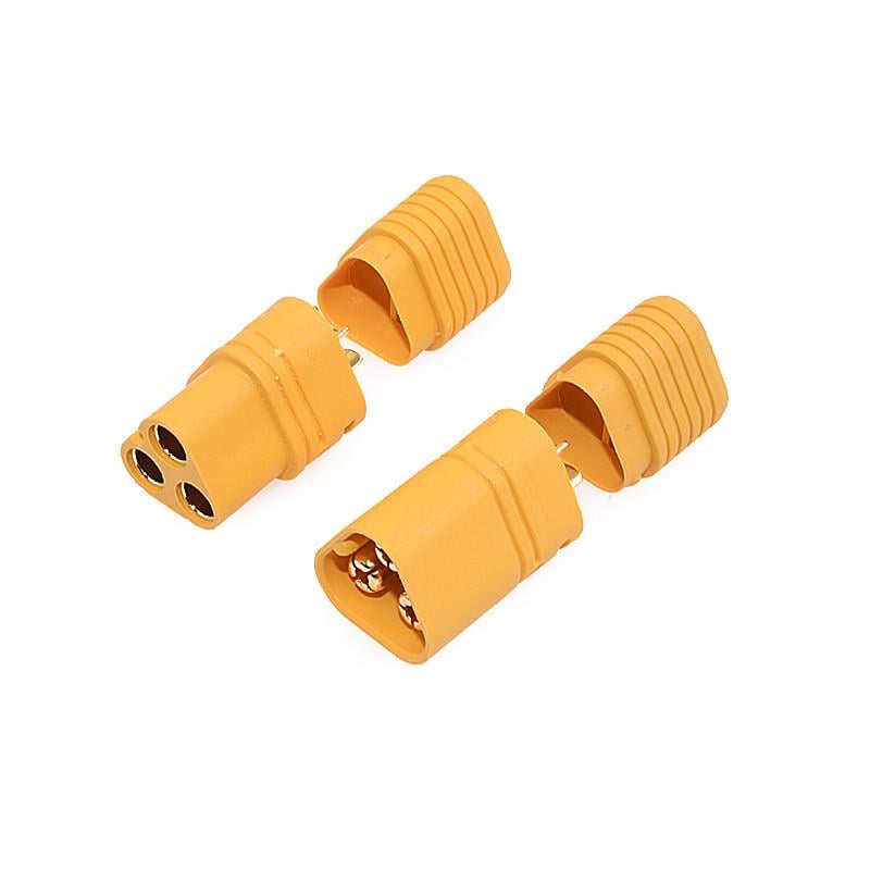 Роз'єм MT60-M для авіамоделей трифазний триконтактний підключення двигуна мама-тато (2525531081) Роз'єм MT60-M для авіамоделей трифазний триконтактний підключення двигуна мама-тато (2525531081)