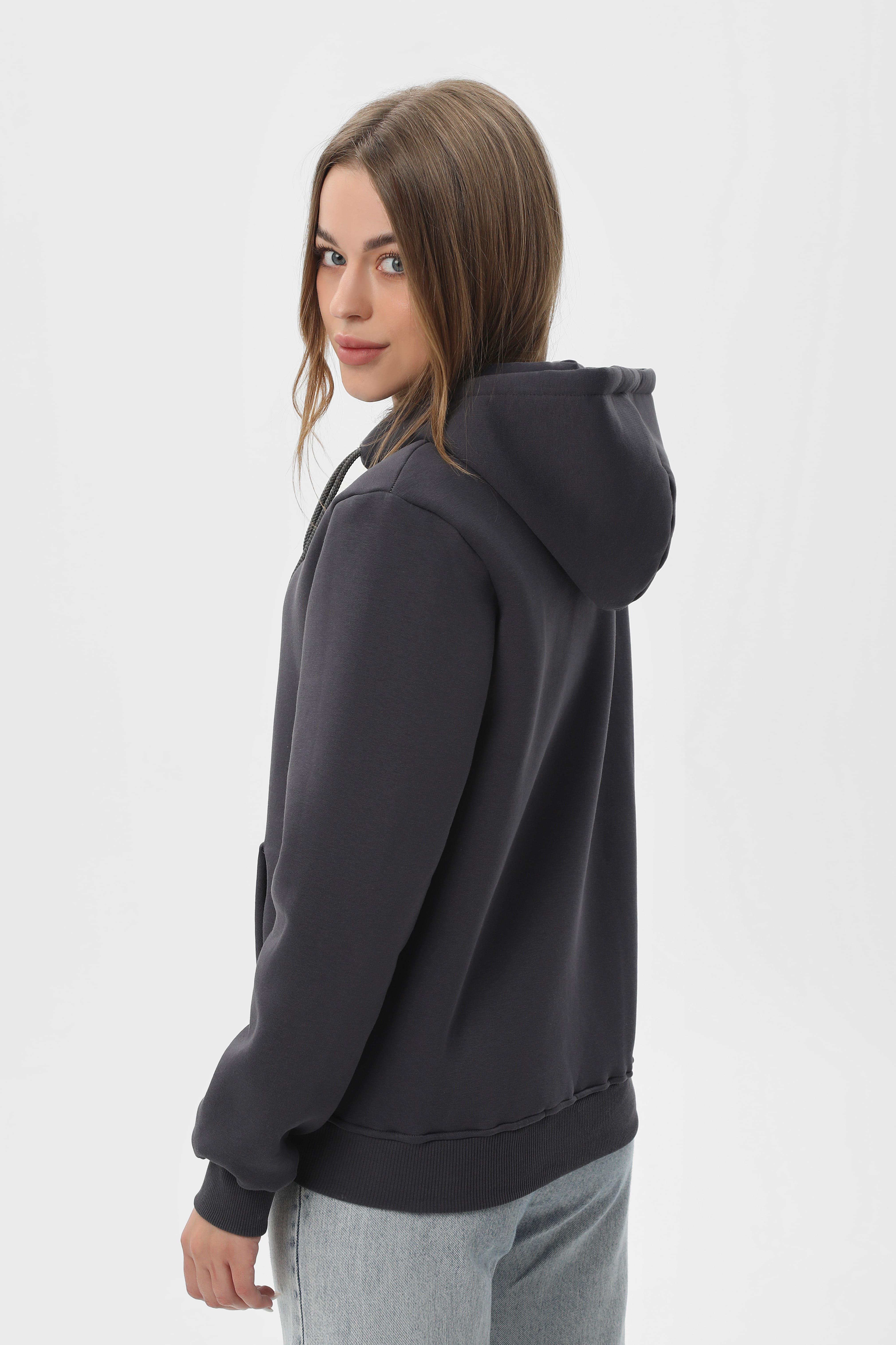 Худи утепленный RAY BASIC U0401 UNISEX XL Темно-серый - фото 6 Худи утепленный RAY BASIC U0401 UNISEX XL Темно-серый - фото 6