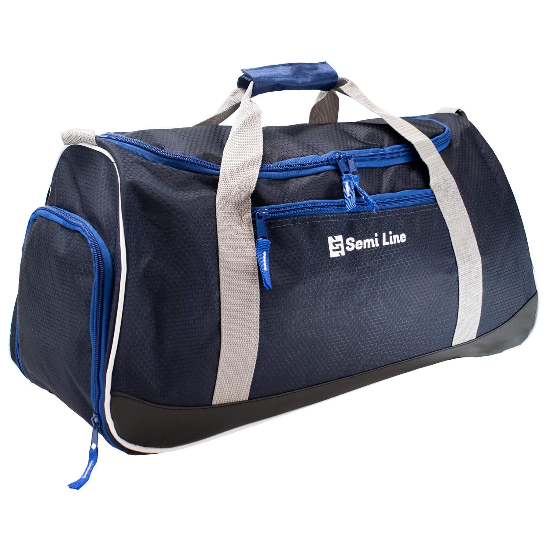 Сумка дорожная SEMI LINE 40 Navy/Blue (A3043-1) - фото 2 Сумка дорожная SEMI LINE 40 Navy/Blue (A3043-1) - фото 2