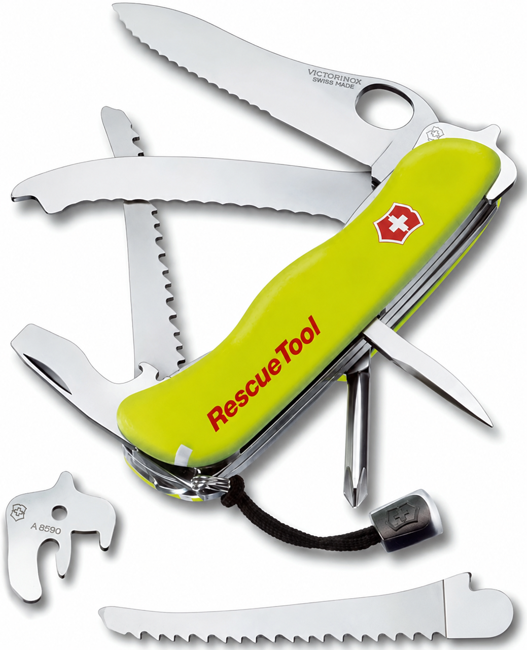 Нож швейцарский Victorinox Rescue Tool 0.8623.MWN спасательный мультитул 13 функций Желтый