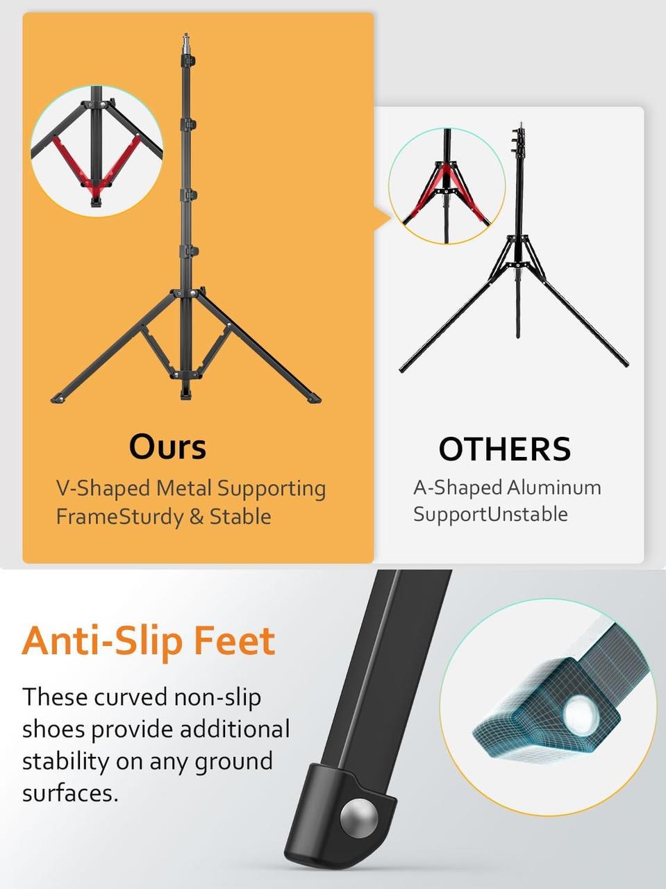 Штатив для камери AOCHUAN Tripod 1,7 м Complete Camera for Smartphones Camera Gimbal Stabilizers - фото 5 Штатив для камери AOCHUAN Tripod 1,7 м Complete Camera for Smartphones Camera Gimbal Stabilizers - фото 5
