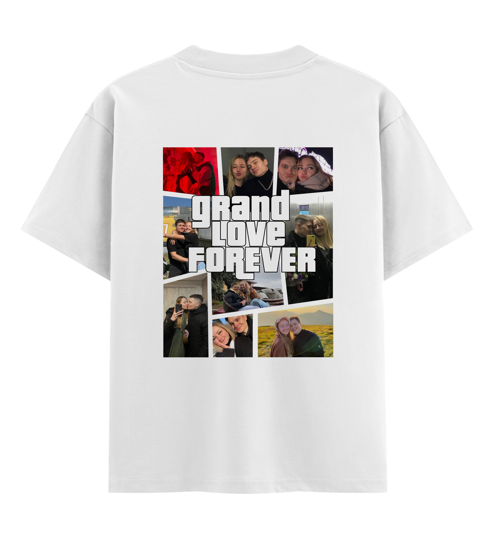 Футболка оверсайз Ponty Shop grand love forever ХЛ Білий Футболка оверсайз Ponty Shop grand love forever ХЛ Білий