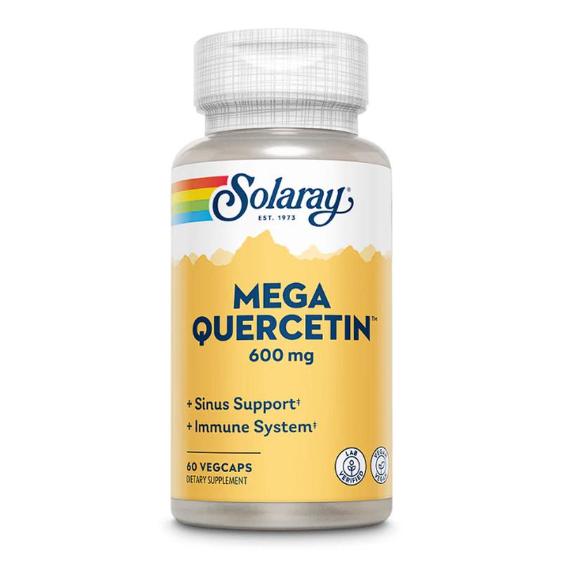 Кверцетин Solaray Mega Quercetin 600 mg 60 вега-капс. (20849-01)