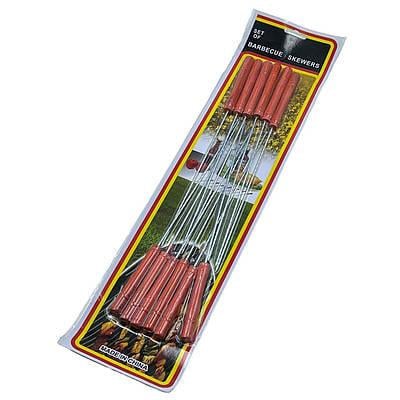 Набір шампурів для шашлику з дерев'яною ручкою 12 шт. 30 см (LM-724-46)